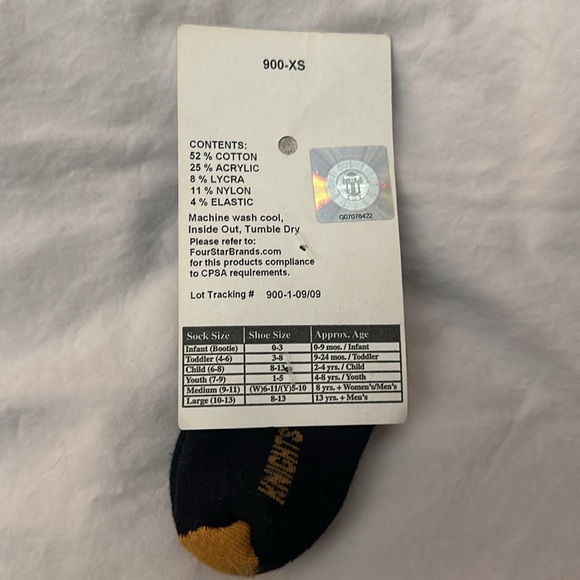 UCF University of Central Florida toddler socks - Picture 2 of 3